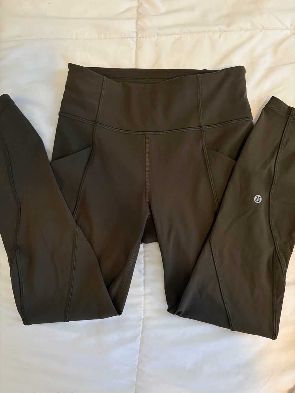 Lululemon Green Time to Sweat Leggings (size 4)